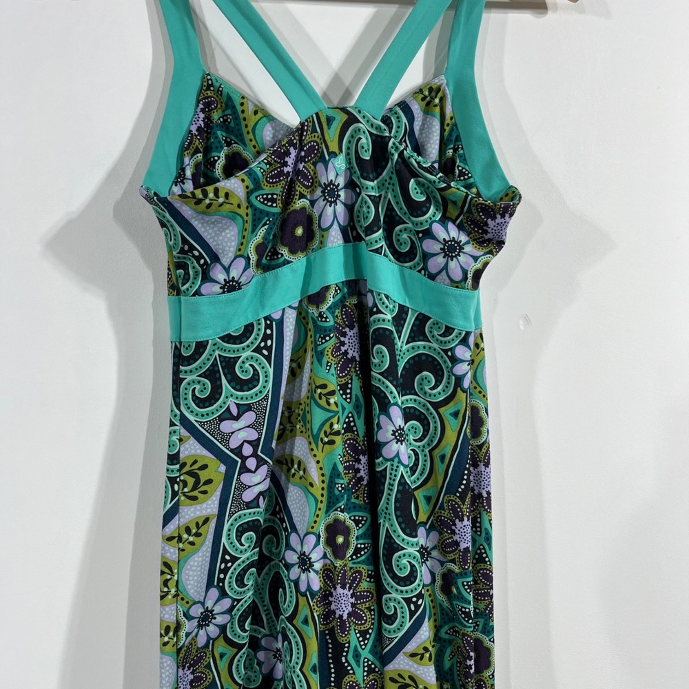 Prana Granola Gorpcore Active Dress Paisley Floral Hiking Outdoors Womens Medium - Picture 4 of 8